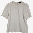 Second-Hand - Decjuba Pretty Broderie Frilled Blouse Size 10 - SwapUp