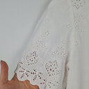 Second-Hand - Decjuba Pretty Broderie Frilled Blouse Size 10 - SwapUp