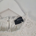 Second-Hand - Decjuba Pretty Broderie Frilled Blouse Size 10 - SwapUp