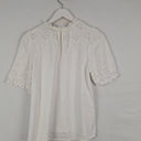 Second-Hand - Decjuba Pretty Broderie Frilled Blouse Size 10 - SwapUp