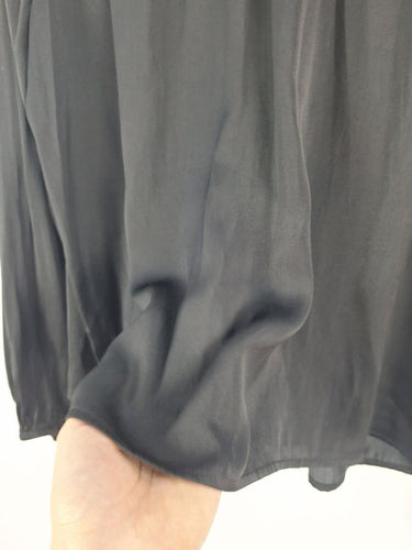 Second-Hand - Decjuba Elegant Shiny Shirred Blouse Size 8 - SwapUp