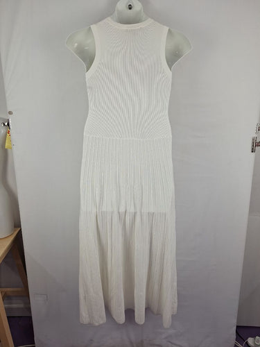 Second-Hand - Decjuba White Knit Trista Dress Size L - SwapUp