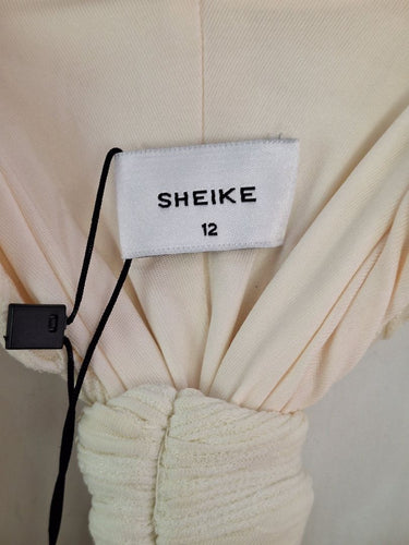 Second-Hand - Sheike Pearl Ruched Riviera Dress Size 12 - SwapUp