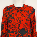 Second-Hand - Closet London Red Floral Shadows A Line Dress Size 12 - SwapUp