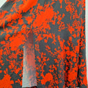 Second-Hand - Closet London Red Floral Shadows A Line Dress Size 12 - SwapUp