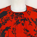 Second-Hand - Closet London Red Floral Shadows A Line Dress Size 12 - SwapUp