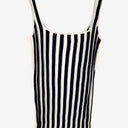 Second-Hand - Sheike Navy Ribbed Striped Knit Top Size 8 - SwapUp