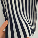 Second-Hand - Sheike Navy Ribbed Striped Knit Top Size 8 - SwapUp