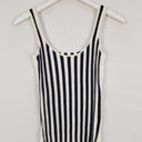 Second-Hand - Sheike Navy Ribbed Striped Knit Top Size 8 - SwapUp