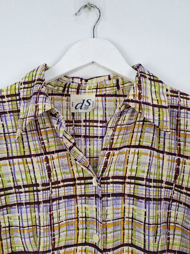 Second-Hand - Design Studio Spring Woven Check Shirt Size 12 - SwapUp