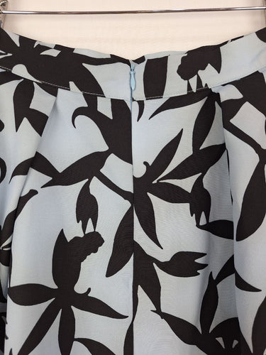 Second-Hand - Atmos & Here Floral Silhouette Floaty A Line Skirt Size 8 - SwapUp