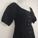 Second-Hand - Princess Highway Black Linen Blend Mini Dress Size 12 - SwapUp