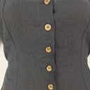 Second-Hand - Princess Highway Black Linen Blend Mini Dress Size 12 - SwapUp