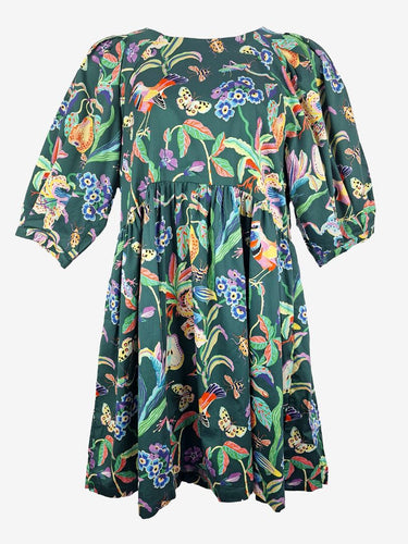 Gorman Forest Green Pear Tree Midi Dress Size 12