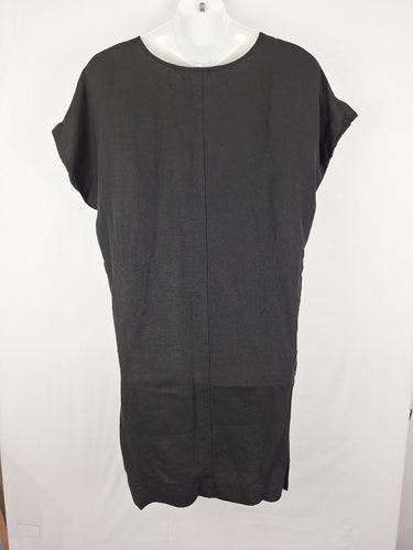 Second-Hand - Banana Blue Relaxed Fit Essential Black Linen Dress Size S - SwapUp
