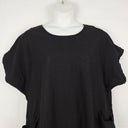 Second-Hand - Banana Blue Relaxed Fit Essential Black Linen Dress Size S - SwapUp