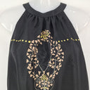 Second-Hand - Classic Shift Dress With Unique Fern Pattern Size S - SwapUp