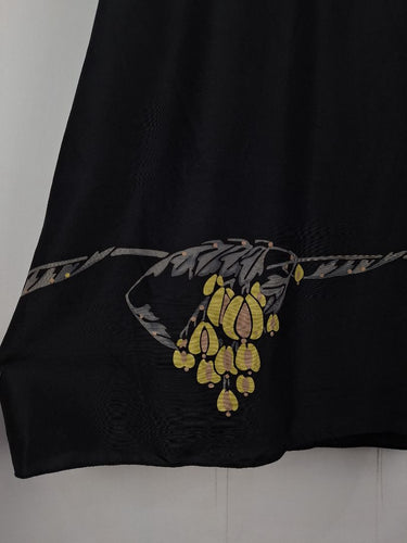 Second-Hand - Classic Shift Dress With Unique Fern Pattern Size S - SwapUp