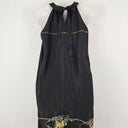 Second-Hand - Classic Shift Dress With Unique Fern Pattern Size S - SwapUp