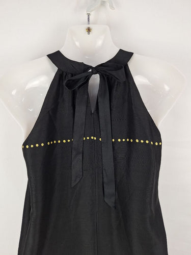 Second-Hand - Classic Shift Dress With Unique Fern Pattern Size S - SwapUp