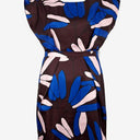 Second-Hand - Leonard St Dark Plum Tie Waist Dress Size 10 - SwapUp