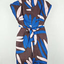 Second-Hand - Leonard St Dark Plum Tie Waist Dress Size 10 - SwapUp
