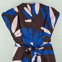 Second-Hand - Leonard St Dark Plum Tie Waist Dress Size 10 - SwapUp