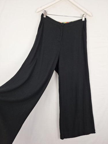 Second-Hand - Maiocchi Capsule Wide Leg Linen Blend Pants Size 6 - SwapUp