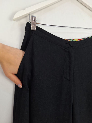 Second-Hand - Maiocchi Capsule Wide Leg Linen Blend Pants Size 6 - SwapUp