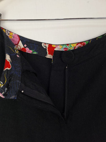 Second-Hand - Maiocchi Capsule Wide Leg Linen Blend Pants Size 6 - SwapUp