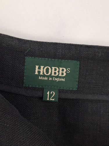 Second-Hand - Hobbs Panelled Flared Linen Midi Top Size 12 - SwapUp