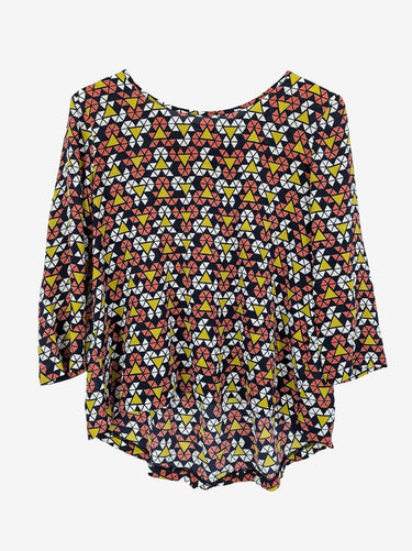 Gorman Geometric Silk Hi-Low Top Size 10
