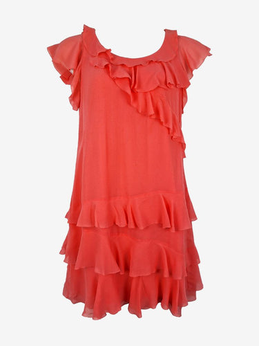 Country Road Pretty Peach Pure Silk Dress Size 12