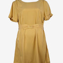 Second-Hand - Ergonaut Mustard Belted Shift Dress Size 14 - SwapUp