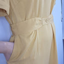 Second-Hand - Ergonaut Mustard Belted Shift Dress Size 14 - SwapUp
