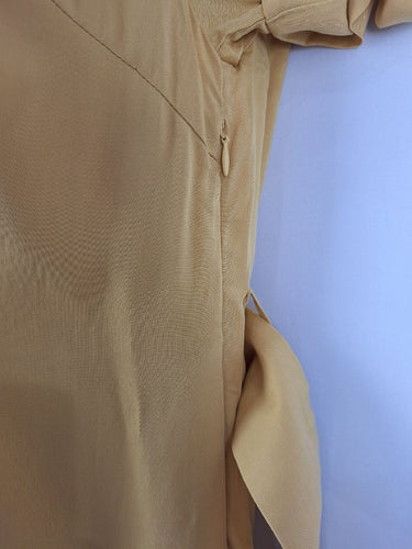 Second-Hand - Ergonaut Mustard Belted Shift Dress Size 14 - SwapUp