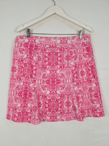 Second-Hand - RipSkirt Bright Pink Hawaiian Inspired Skirt Size L - SwapUp