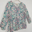 Second-Hand - by WILLA Splattered Water Paint Style Blouse Size 12 - SwapUp