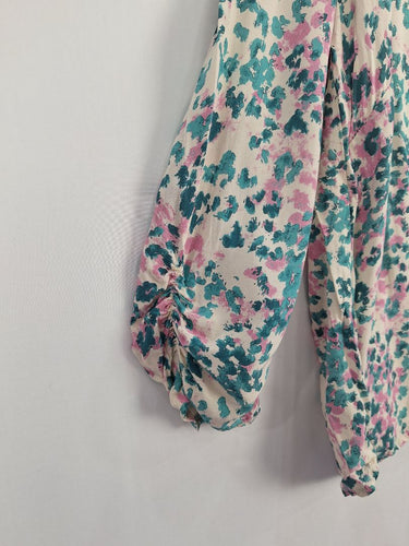 Second-Hand - by WILLA Splattered Water Paint Style Blouse Size 12 - SwapUp