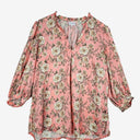 Second-Hand - Postie Peachy Pink Floral Blouse Size 12 - SwapUp