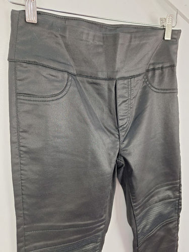 Second-Hand - Decjuba Coated Skinny Fit Biker Pants Size 8 - SwapUp