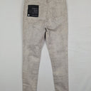 Second-Hand - Decjuba Grey Reptile High Rise Skinny Jeans Size 8 - SwapUp