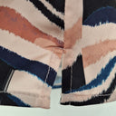 Second-Hand - Karen Millen Satin Quarter Zip Wavy Blur Top Size 8 - SwapUp