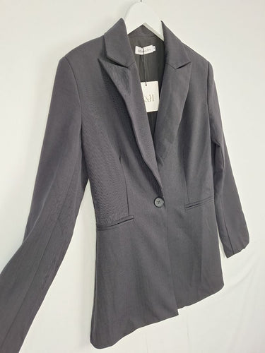Second-Hand - Atmos & Here Lightweight Faint Pinstripe Blazer Size 8 - SwapUp