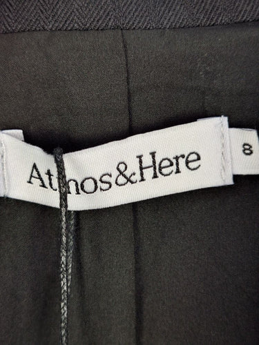 Second-Hand - Atmos & Here Lightweight Faint Pinstripe Blazer Size 8 - SwapUp