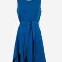 Second-Hand - Karen Millen Vibrant Blue Wavy High Low Dress Size 8 - SwapUp