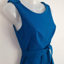 Second-Hand - Karen Millen Vibrant Blue Wavy High Low Dress Size 8 - SwapUp
