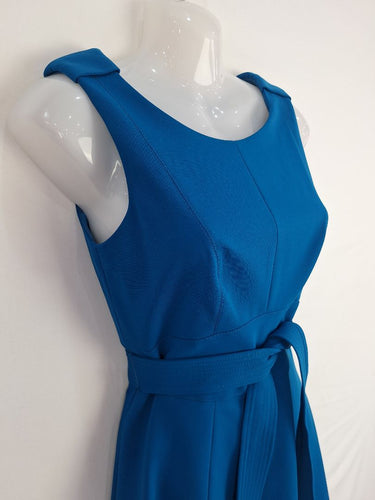 Second-Hand - Karen Millen Vibrant Blue Wavy High Low Dress Size 8 - SwapUp