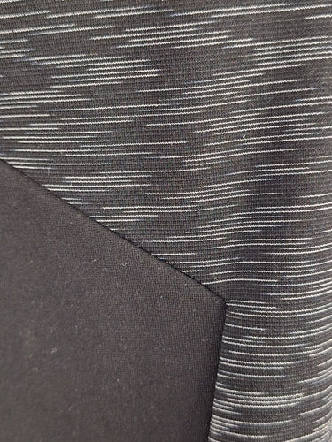 Second-Hand - Karen Millen Structured Charcoal Micro Lines Midi Dress Size 10 - SwapUp