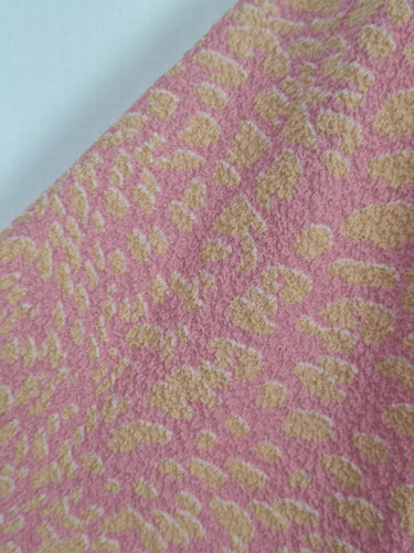 Second-Hand - Seed Pink Leopard Feminine Flutter Dress Size 8 - SwapUp